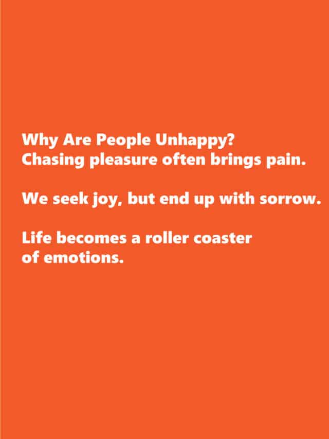 Why Are People Unhappy?